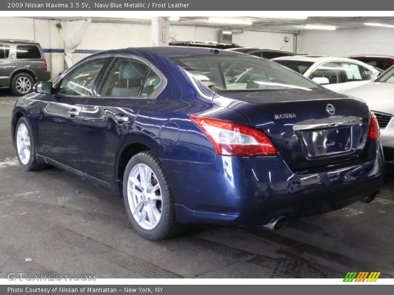 Navy Blue Metallic / Frost Leather 2009 Nissan Maxima 3.5 SV