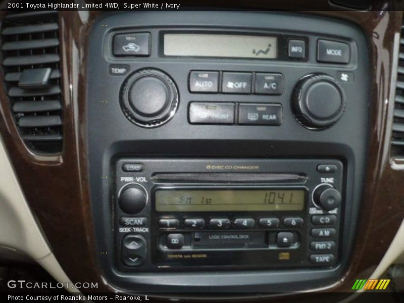 Super White / Ivory 2001 Toyota Highlander Limited 4WD