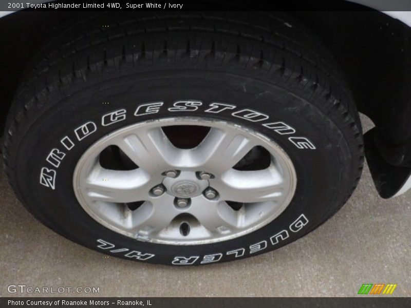 Super White / Ivory 2001 Toyota Highlander Limited 4WD