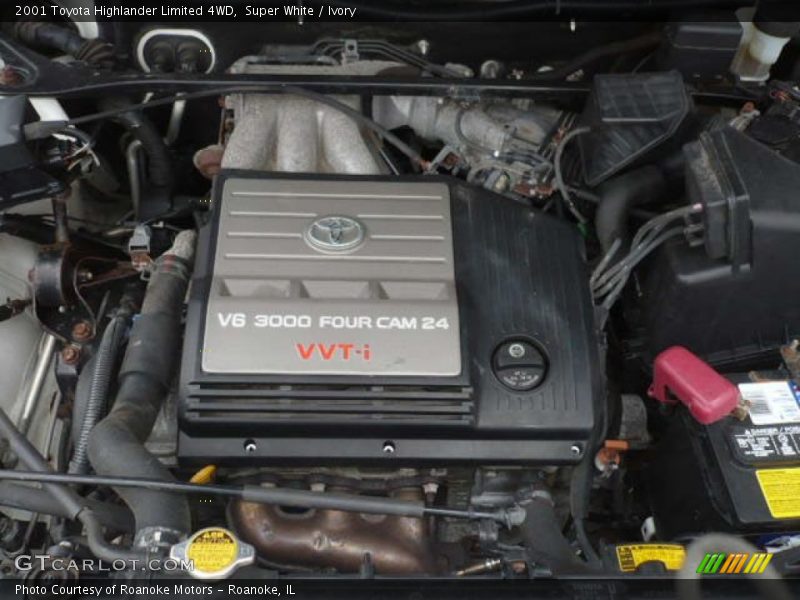 Super White / Ivory 2001 Toyota Highlander Limited 4WD