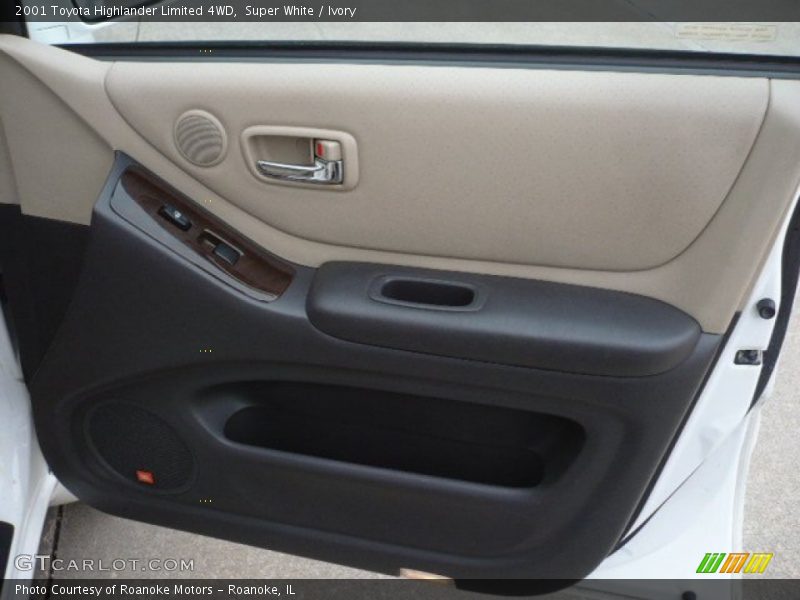 Super White / Ivory 2001 Toyota Highlander Limited 4WD