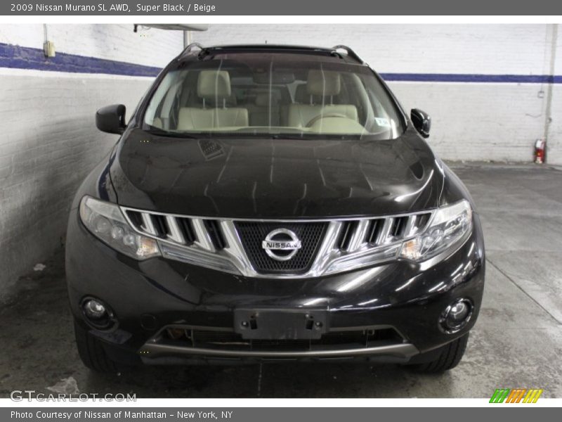 Super Black / Beige 2009 Nissan Murano SL AWD