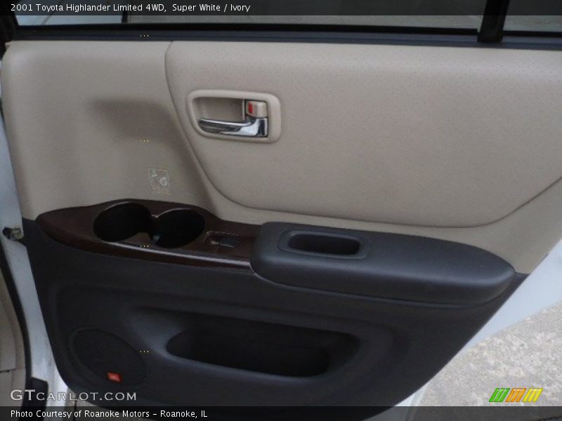 Super White / Ivory 2001 Toyota Highlander Limited 4WD