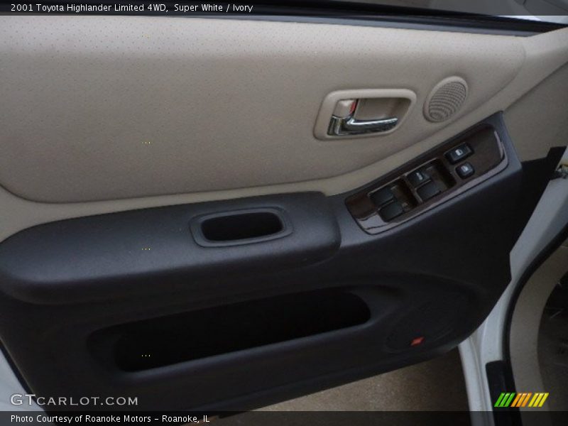 Super White / Ivory 2001 Toyota Highlander Limited 4WD