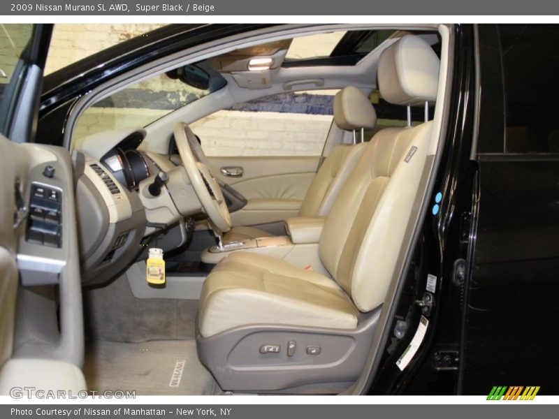 Super Black / Beige 2009 Nissan Murano SL AWD