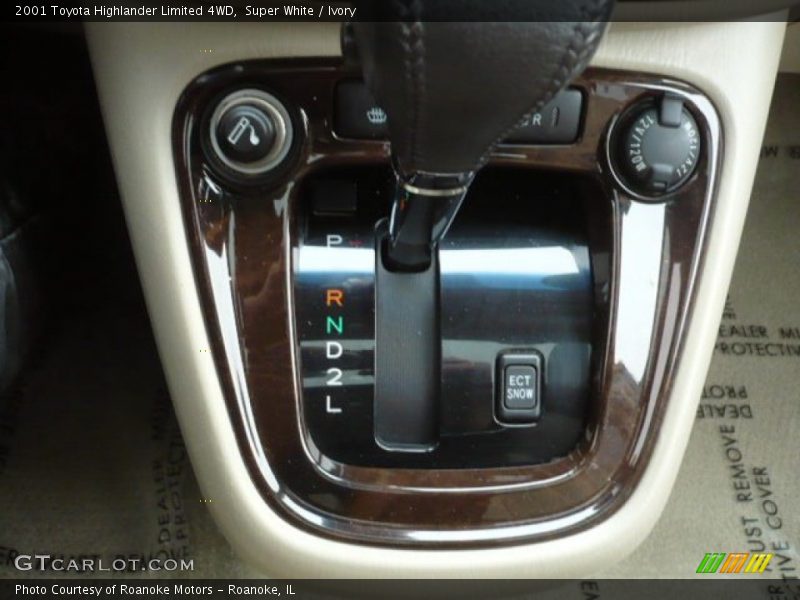 Super White / Ivory 2001 Toyota Highlander Limited 4WD