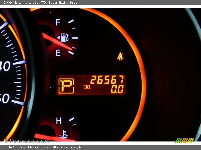 Super Black / Beige 2009 Nissan Murano SL AWD