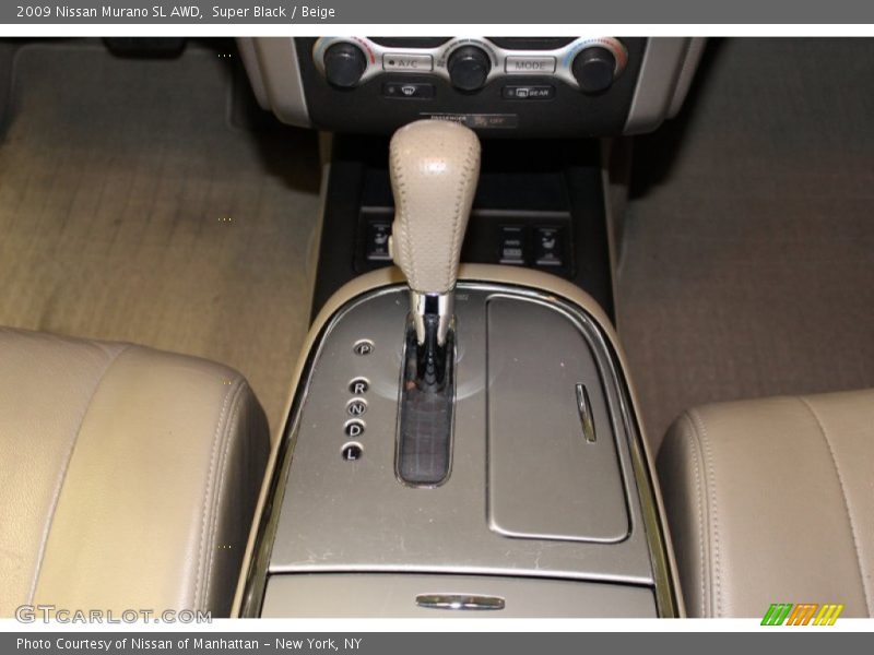 Super Black / Beige 2009 Nissan Murano SL AWD