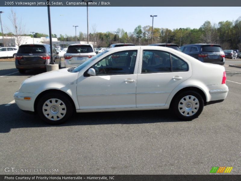 Campanella White / Black 2005 Volkswagen Jetta GL Sedan