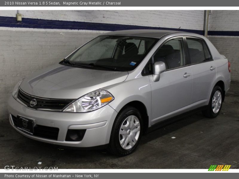 Magnetic Gray Metallic / Charcoal 2010 Nissan Versa 1.8 S Sedan