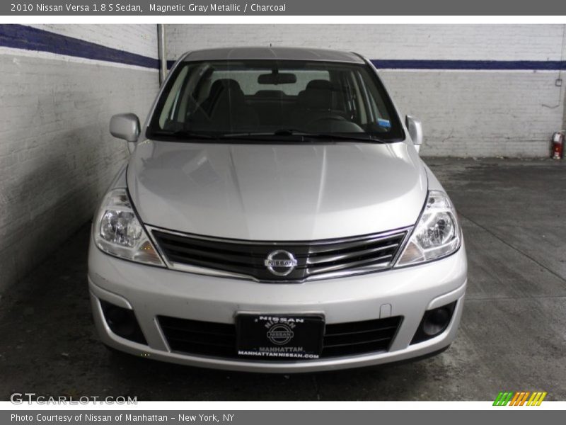 Magnetic Gray Metallic / Charcoal 2010 Nissan Versa 1.8 S Sedan