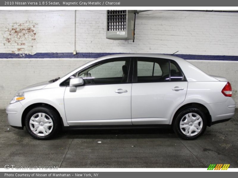Magnetic Gray Metallic / Charcoal 2010 Nissan Versa 1.8 S Sedan