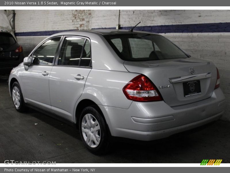 Magnetic Gray Metallic / Charcoal 2010 Nissan Versa 1.8 S Sedan