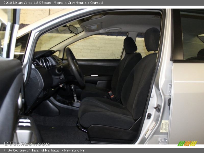 Magnetic Gray Metallic / Charcoal 2010 Nissan Versa 1.8 S Sedan