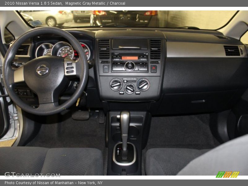 Magnetic Gray Metallic / Charcoal 2010 Nissan Versa 1.8 S Sedan