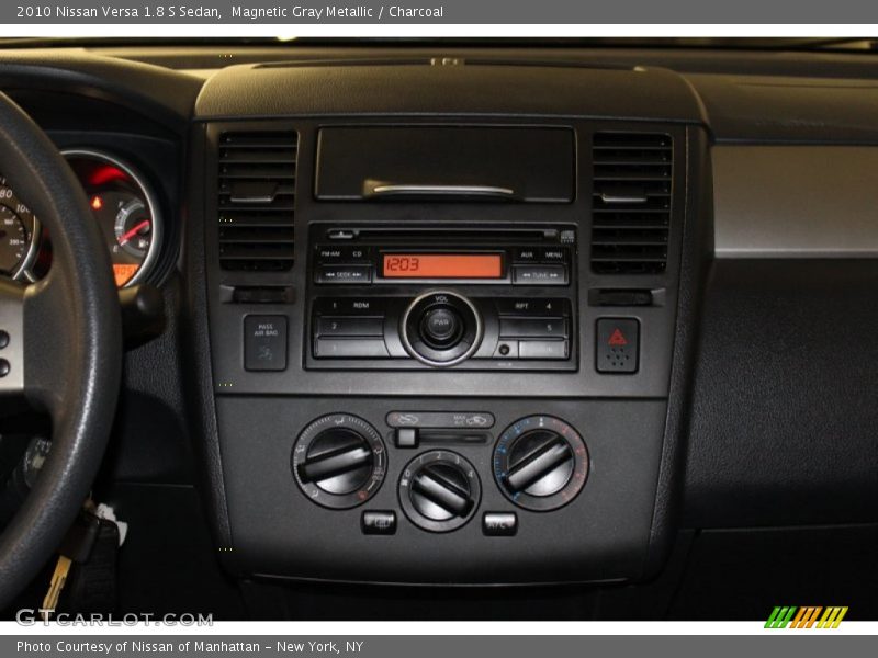 Magnetic Gray Metallic / Charcoal 2010 Nissan Versa 1.8 S Sedan
