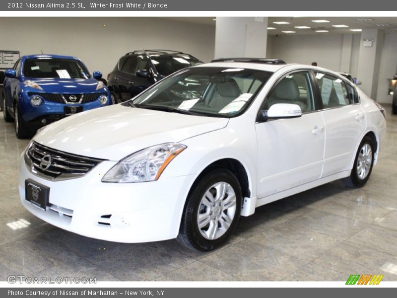 Winter Frost White / Blonde 2012 Nissan Altima 2.5 SL