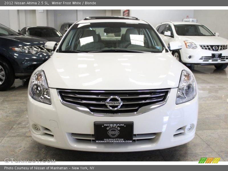 Winter Frost White / Blonde 2012 Nissan Altima 2.5 SL