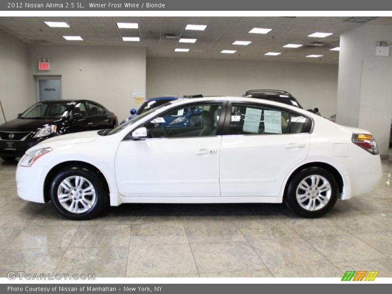 Winter Frost White / Blonde 2012 Nissan Altima 2.5 SL