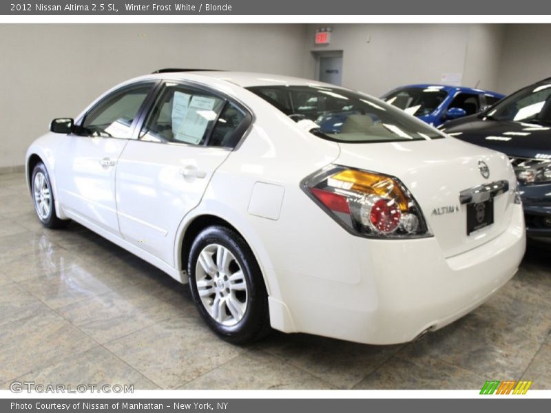 Winter Frost White / Blonde 2012 Nissan Altima 2.5 SL
