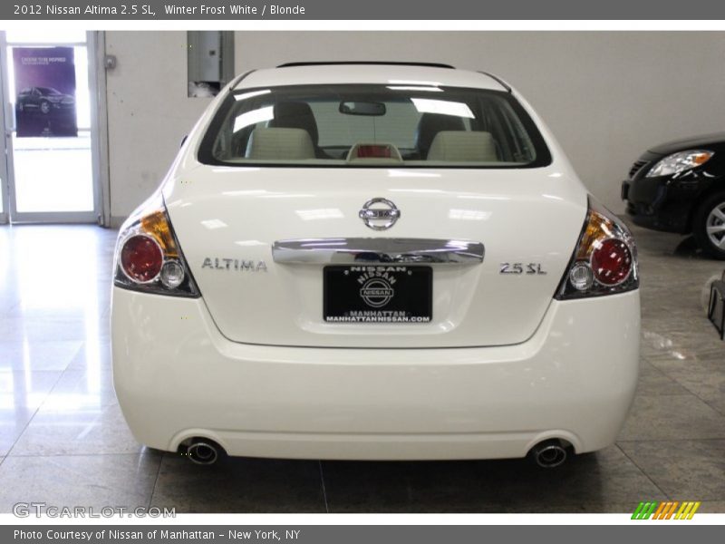 Winter Frost White / Blonde 2012 Nissan Altima 2.5 SL