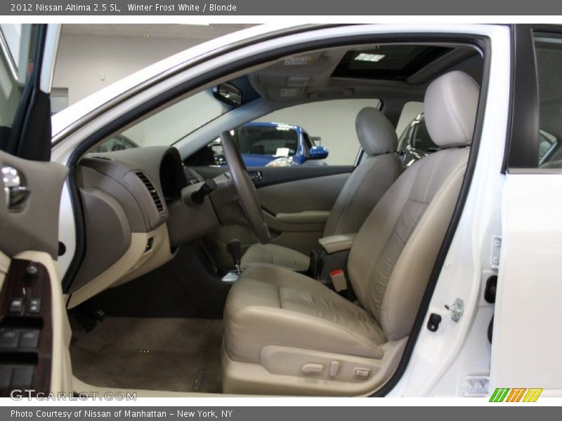 Winter Frost White / Blonde 2012 Nissan Altima 2.5 SL