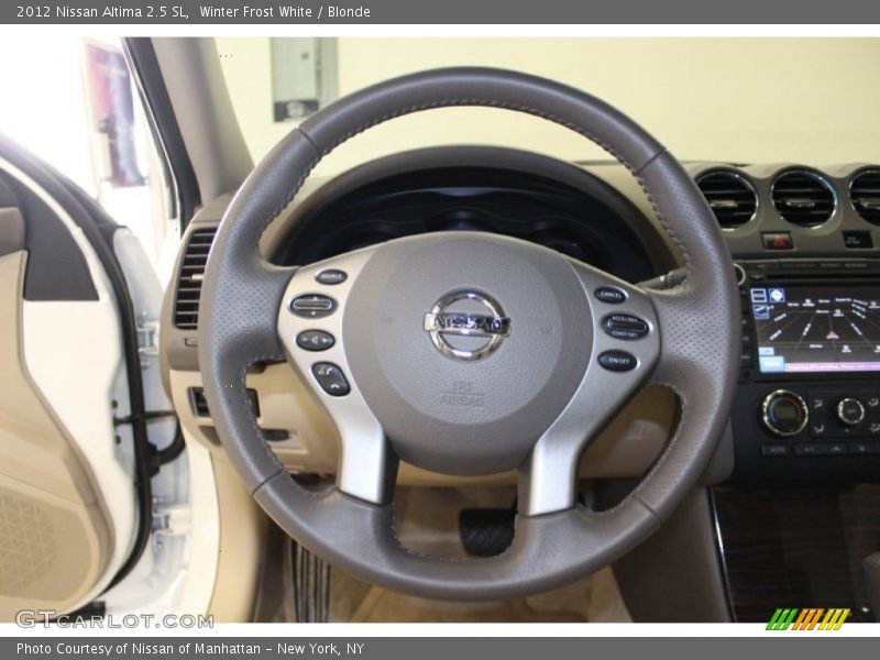 Winter Frost White / Blonde 2012 Nissan Altima 2.5 SL