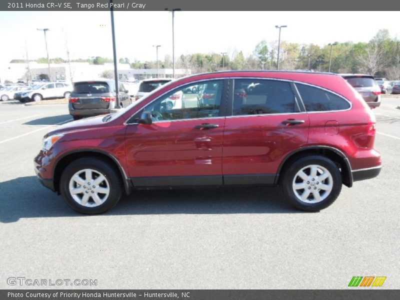 Tango Red Pearl / Gray 2011 Honda CR-V SE