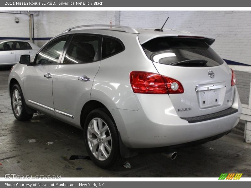 Silver Ice Metallic / Black 2011 Nissan Rogue SL AWD