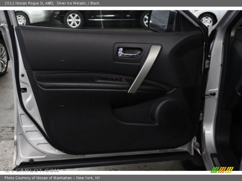 Silver Ice Metallic / Black 2011 Nissan Rogue SL AWD