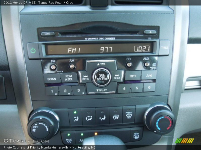 Tango Red Pearl / Gray 2011 Honda CR-V SE