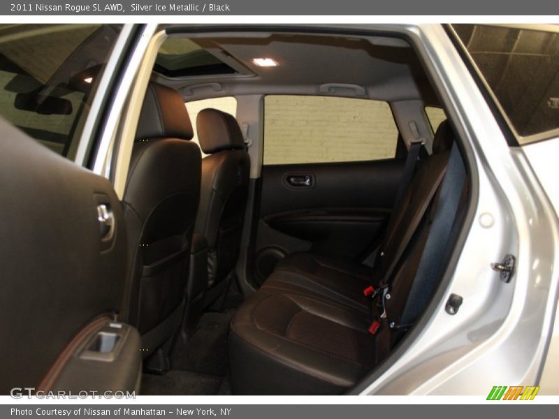 Silver Ice Metallic / Black 2011 Nissan Rogue SL AWD