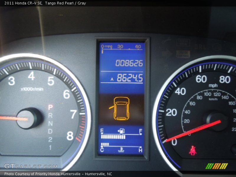 Tango Red Pearl / Gray 2011 Honda CR-V SE