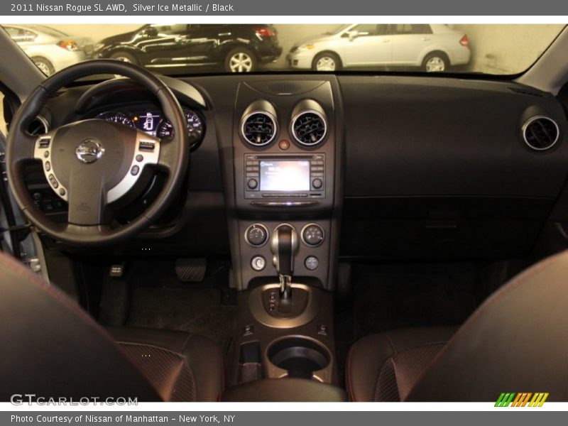 Silver Ice Metallic / Black 2011 Nissan Rogue SL AWD