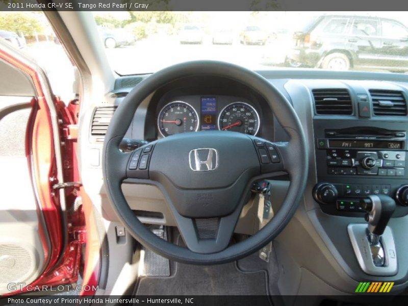 Tango Red Pearl / Gray 2011 Honda CR-V SE