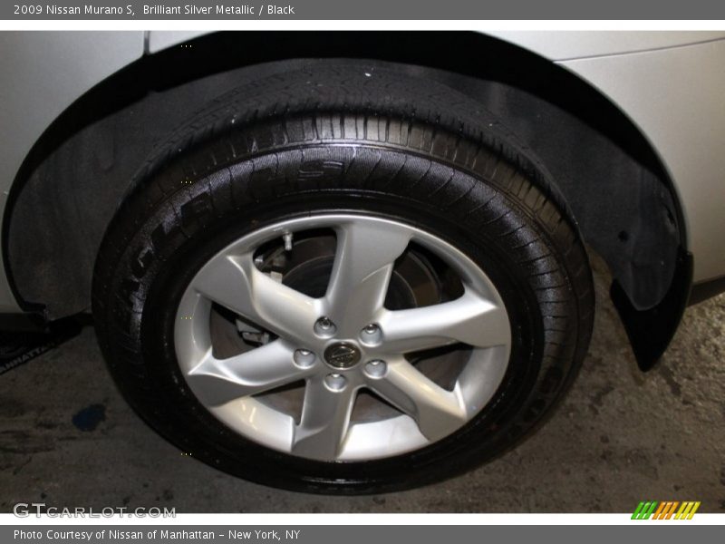 Brilliant Silver Metallic / Black 2009 Nissan Murano S