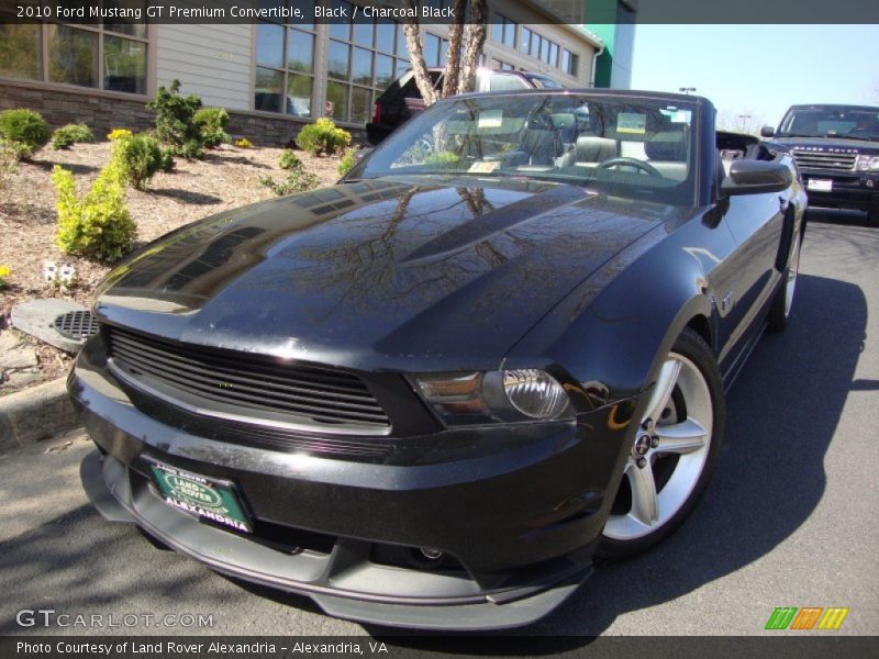 Black / Charcoal Black 2010 Ford Mustang GT Premium Convertible