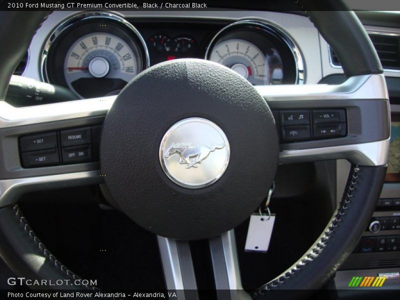 Black / Charcoal Black 2010 Ford Mustang GT Premium Convertible