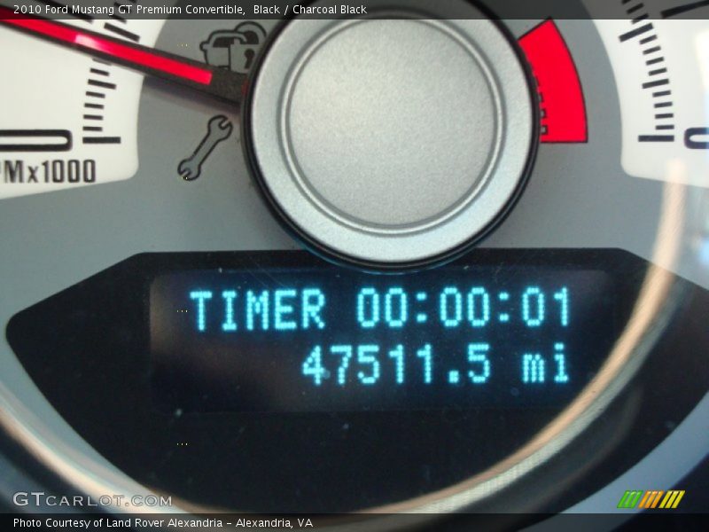 Black / Charcoal Black 2010 Ford Mustang GT Premium Convertible