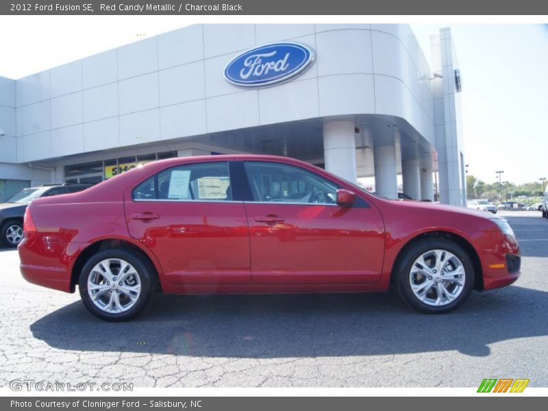 Red Candy Metallic / Charcoal Black 2012 Ford Fusion SE