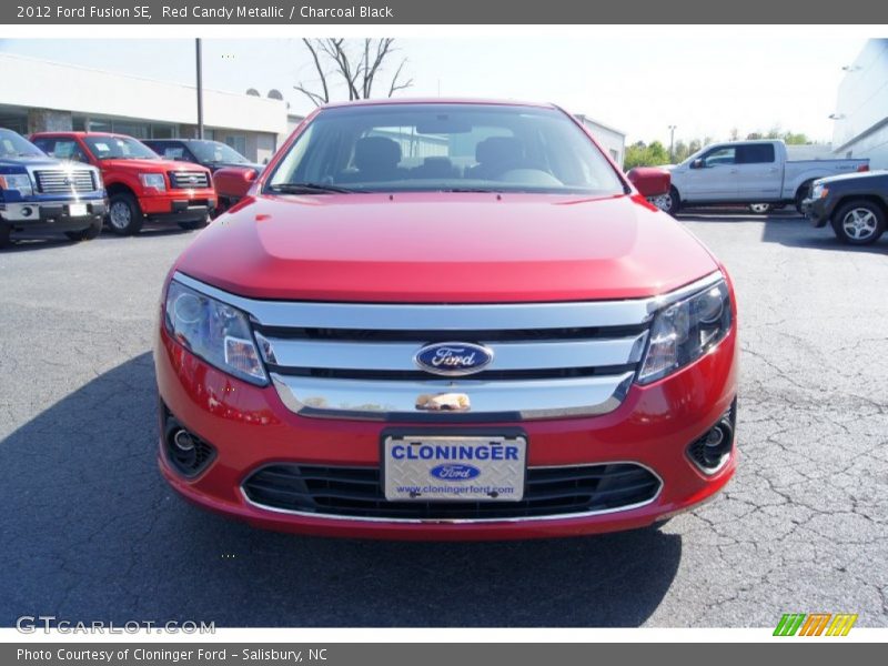 Red Candy Metallic / Charcoal Black 2012 Ford Fusion SE