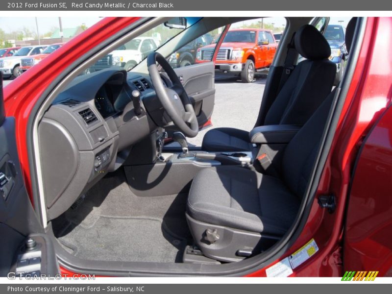Red Candy Metallic / Charcoal Black 2012 Ford Fusion SE