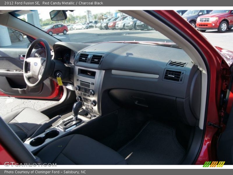 Red Candy Metallic / Charcoal Black 2012 Ford Fusion SE