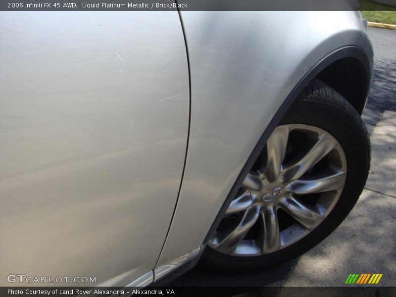 Liquid Platinum Metallic / Brick/Black 2006 Infiniti FX 45 AWD