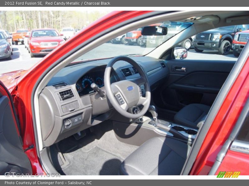 Red Candy Metallic / Charcoal Black 2012 Ford Fusion SE
