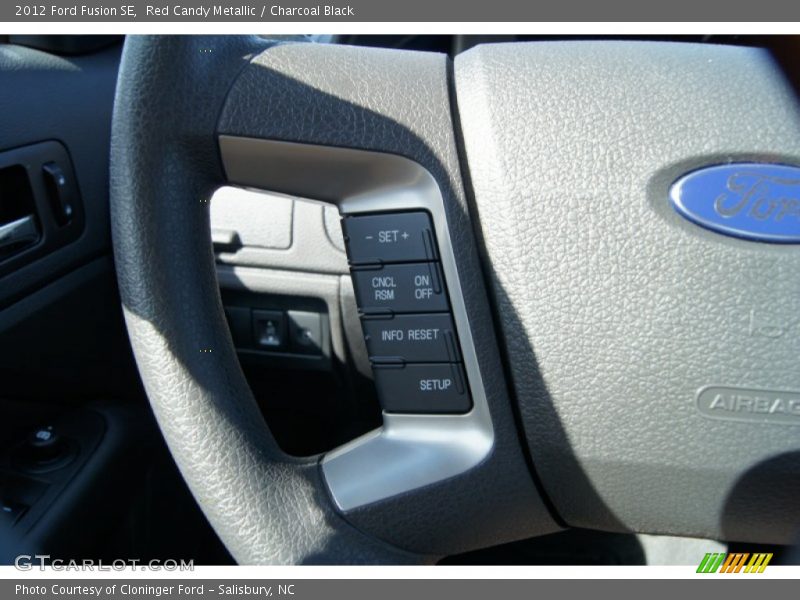Red Candy Metallic / Charcoal Black 2012 Ford Fusion SE