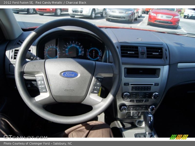 Red Candy Metallic / Charcoal Black 2012 Ford Fusion SE