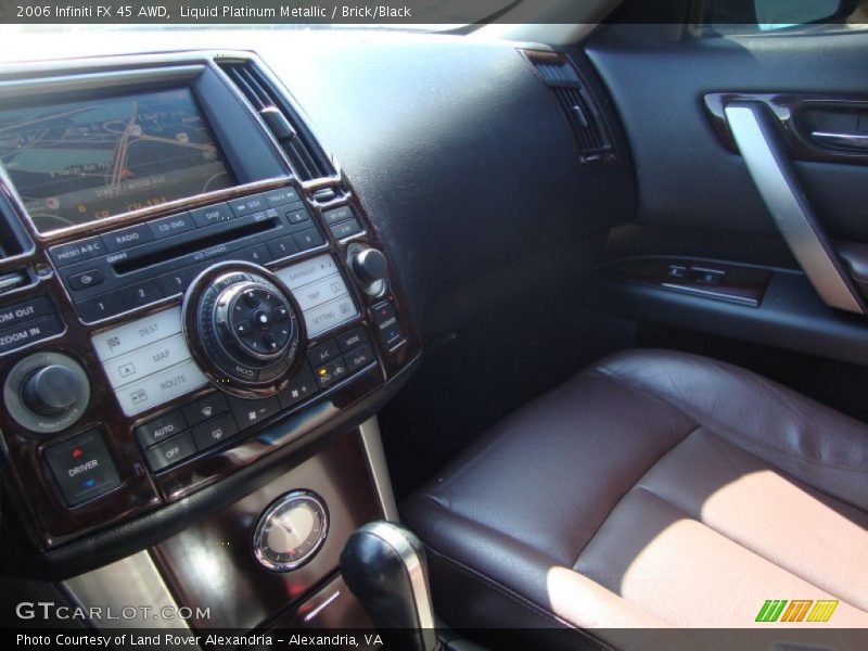 Liquid Platinum Metallic / Brick/Black 2006 Infiniti FX 45 AWD