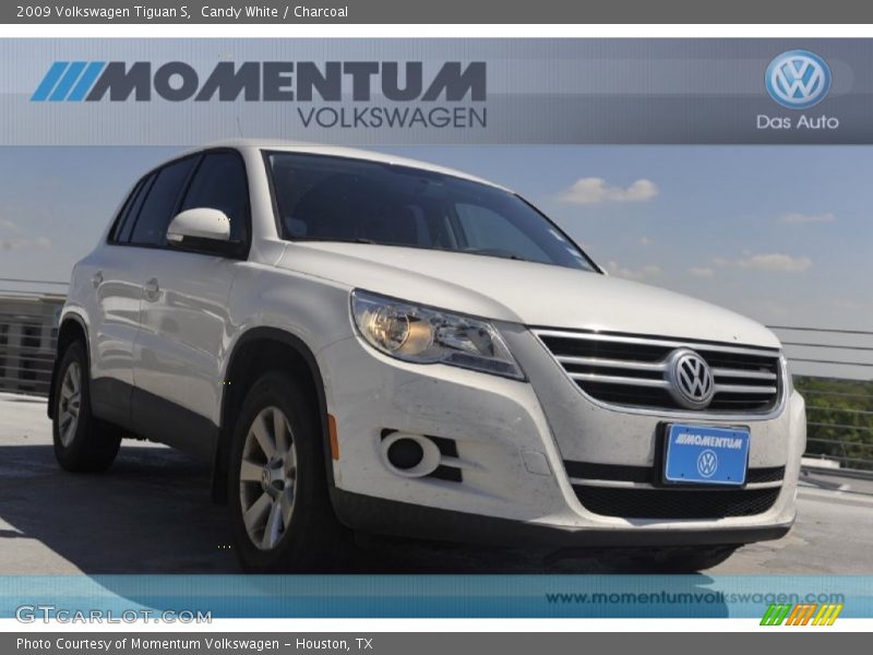 Candy White / Charcoal 2009 Volkswagen Tiguan S