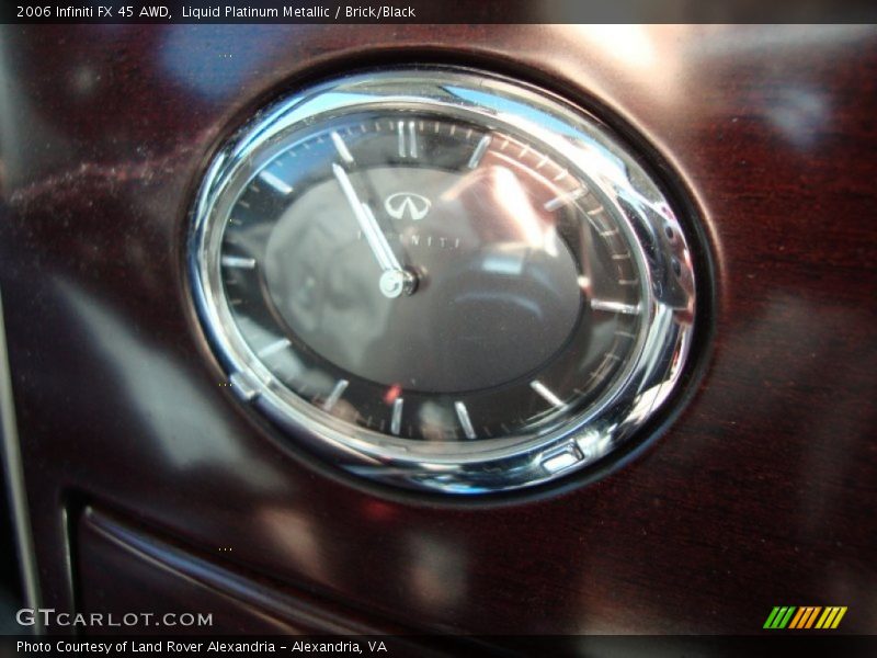 Liquid Platinum Metallic / Brick/Black 2006 Infiniti FX 45 AWD